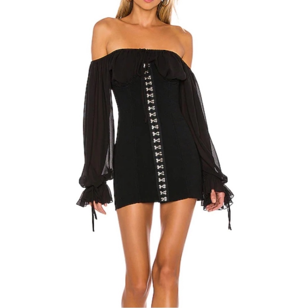 NBD Anastasia Black Corset Dress with Blouse